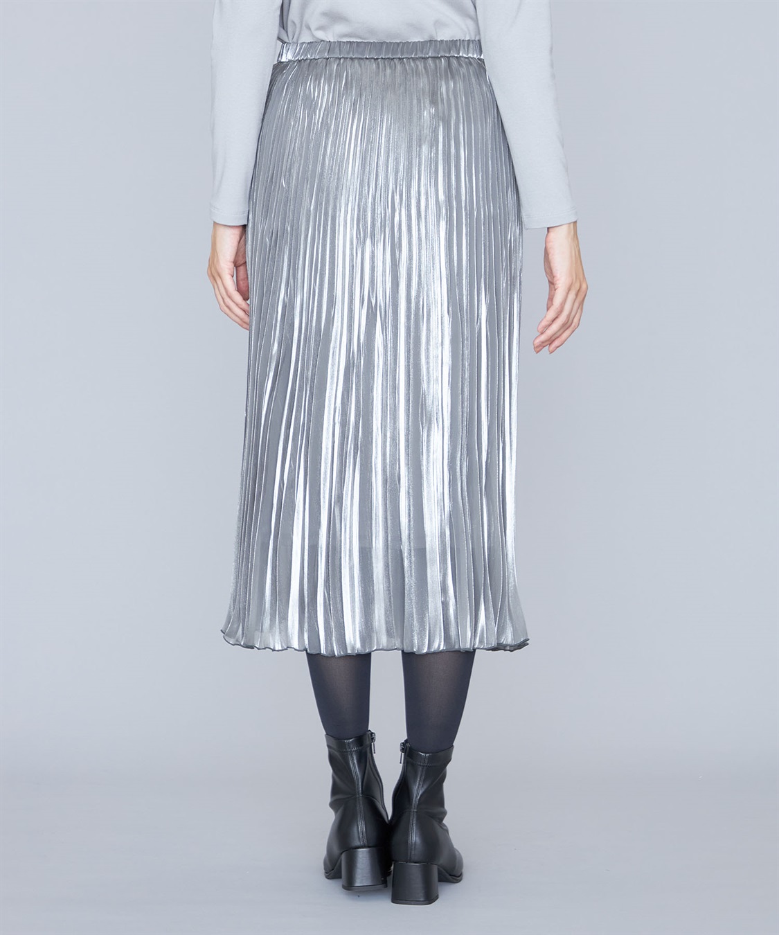 A/C DESIGN BY ALPHA CUBIC シャイニープリーツスカート_sub_5