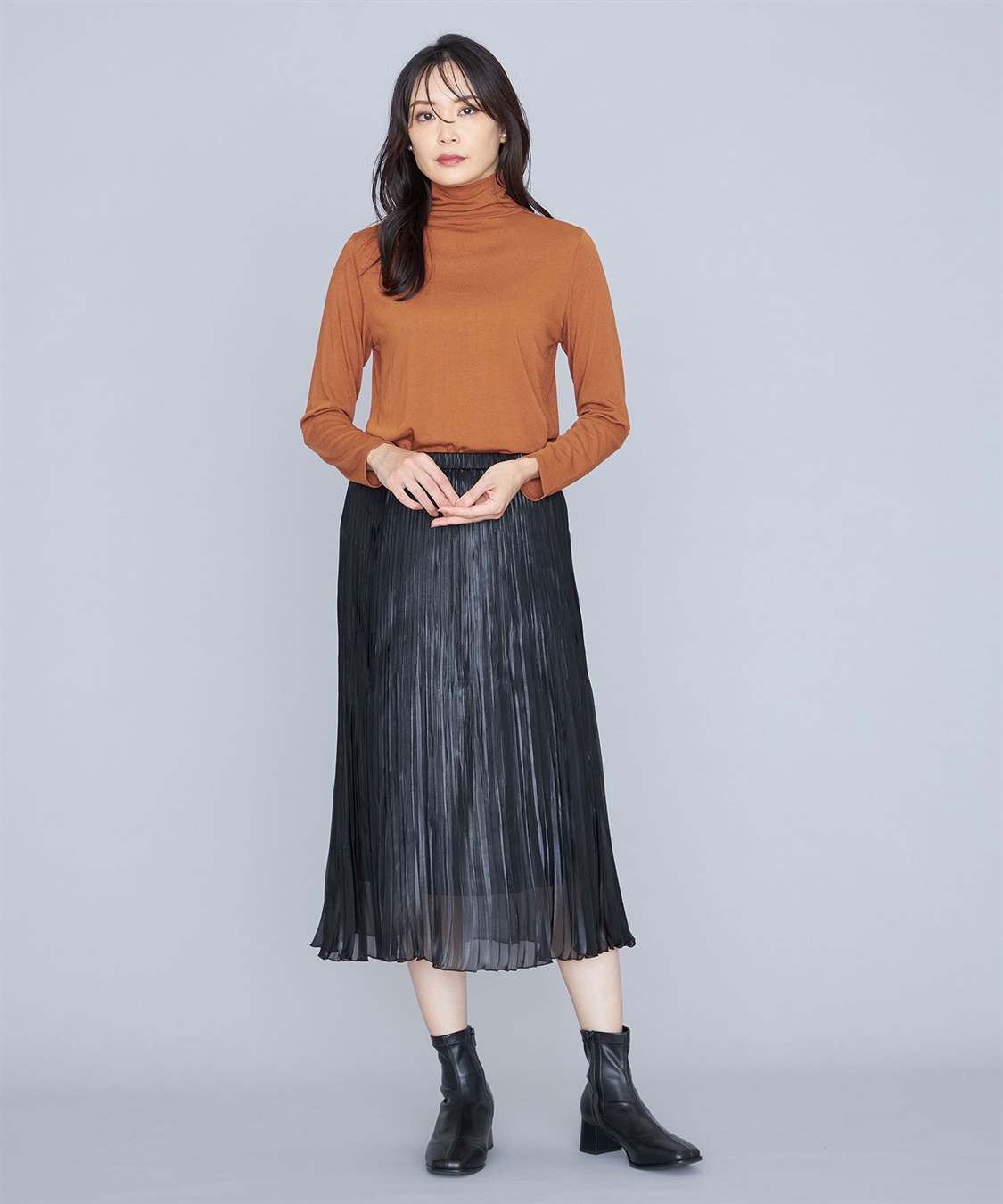 A/C DESIGN BY ALPHA CUBIC シャイニープリーツスカート_sub_15