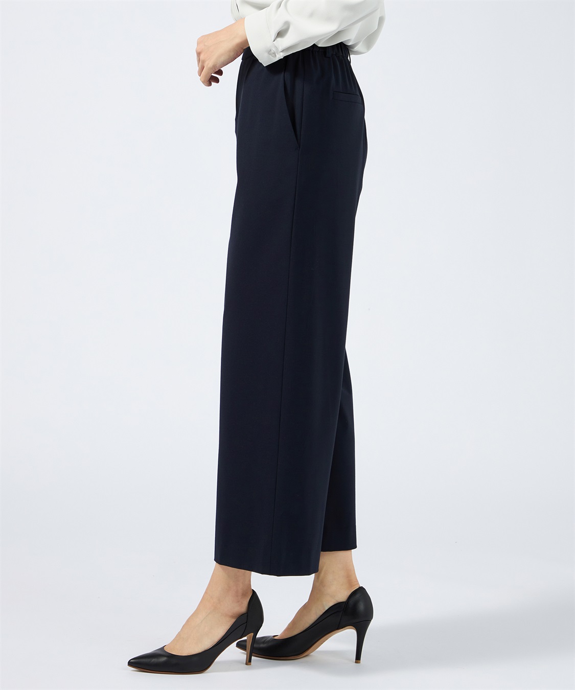 A/C DESIGN BY ALPHA CUBIC セミワイドパンツ【美モーションシリーズ・後ろウエストゴム】_sub_4