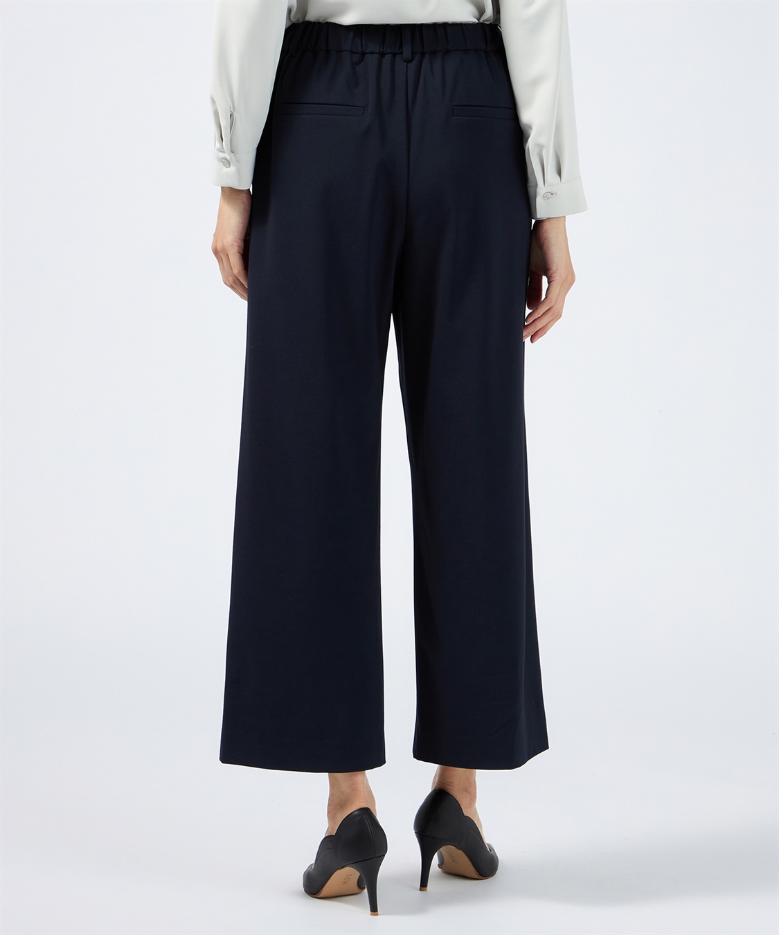 A/C DESIGN BY ALPHA CUBIC セミワイドパンツ【美モーションシリーズ・後ろウエストゴム】_sub_5