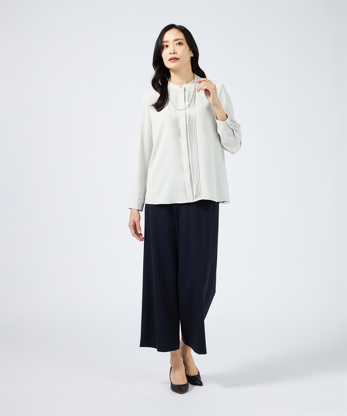 A/C DESIGN BY ALPHA CUBIC セミワイドパンツ【美モーションシリーズ・後ろウエストゴム】_sub_14