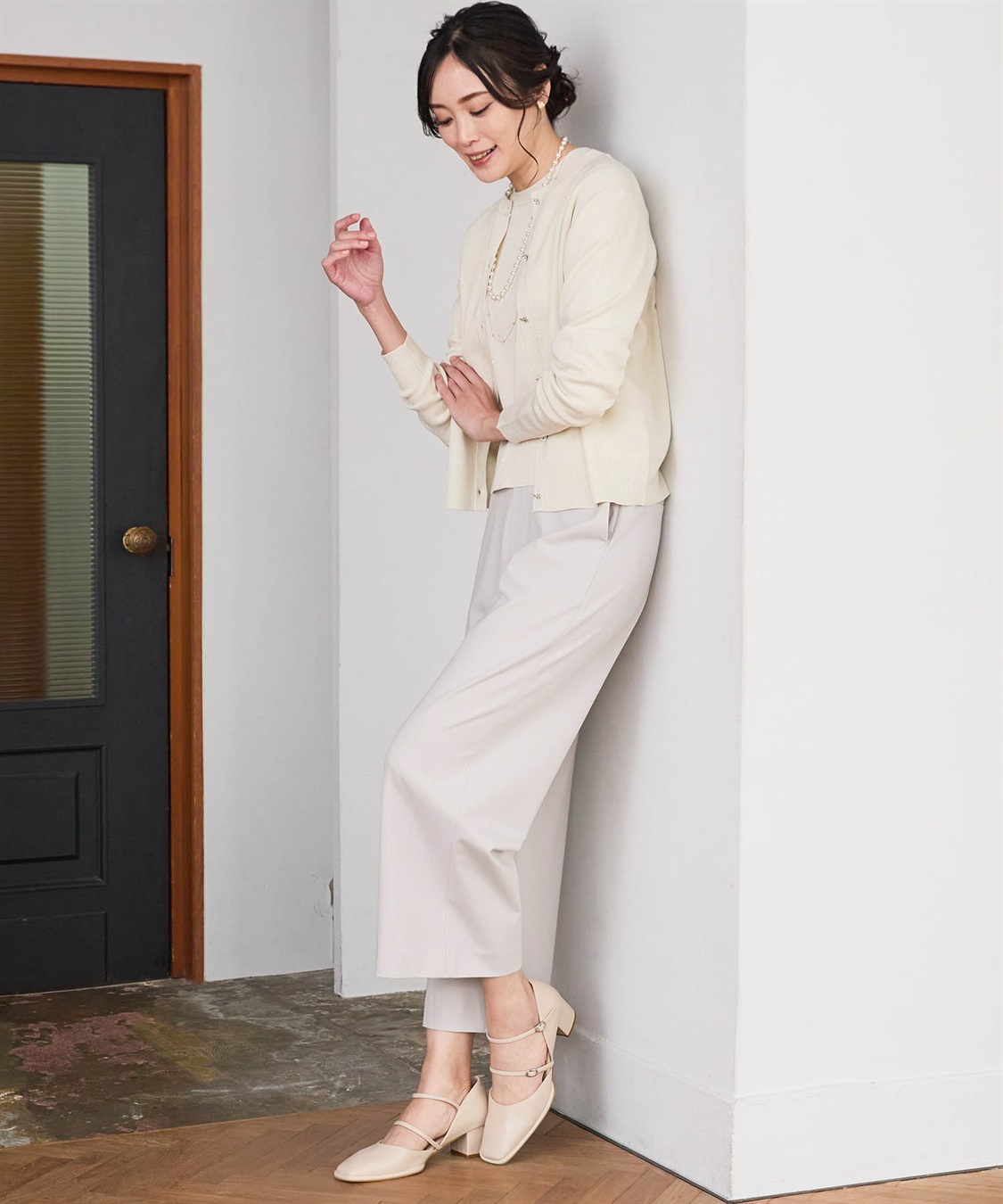 A/C DESIGN BY ALPHA CUBIC セミワイドパンツ【美モーションシリーズ・後ろウエストゴム】_sub_18