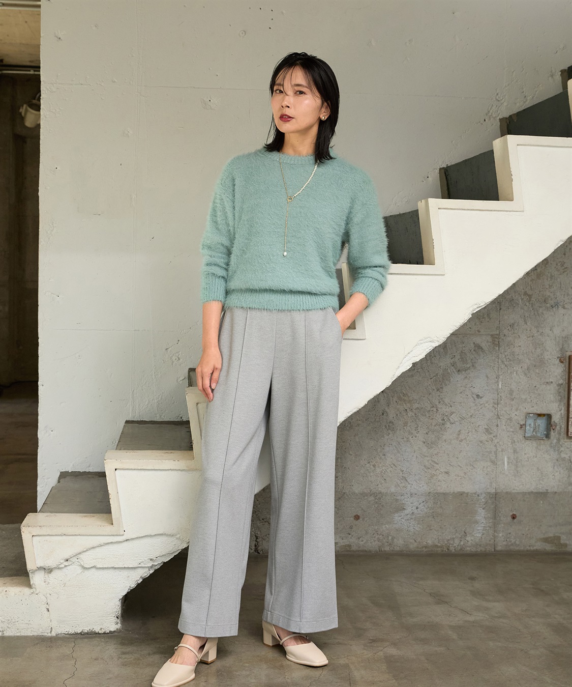 A/C DESIGN BY ALPHA CUBIC カットソーワイドパンツ_sub_13