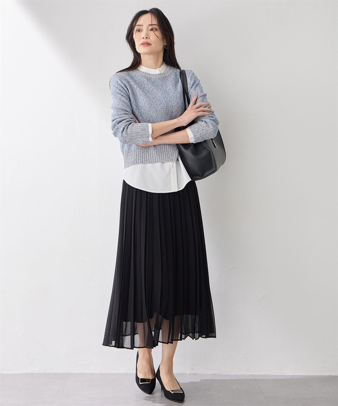 A/C DESIGN BY ALPHA CUBIC メッシュプリーツスカート_sub_9