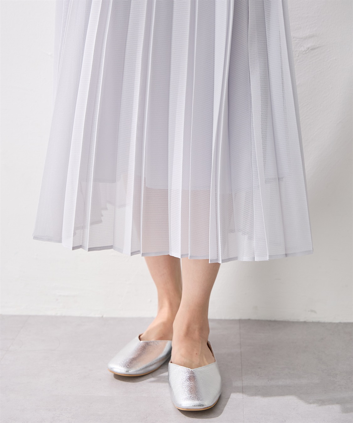 A/C DESIGN BY ALPHA CUBIC メッシュプリーツスカート_sub_16