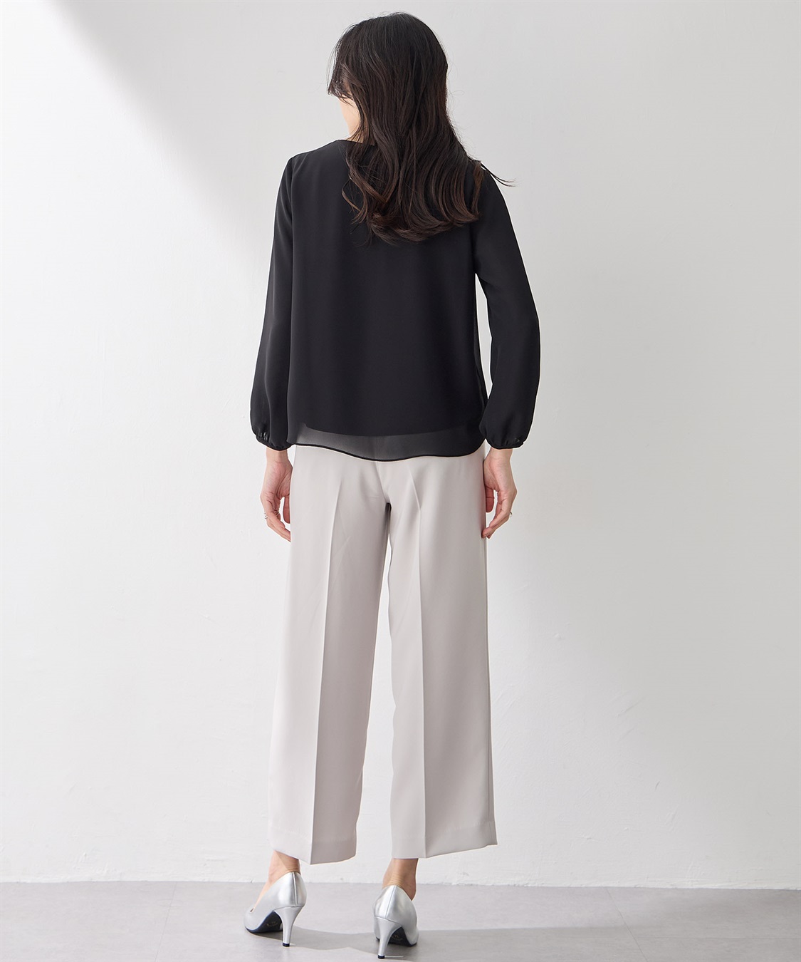 A/C DESIGN BY ALPHA CUBIC ストレッチワイドパンツ【美モーションシリーズ・後ろウエストゴム】_sub_11