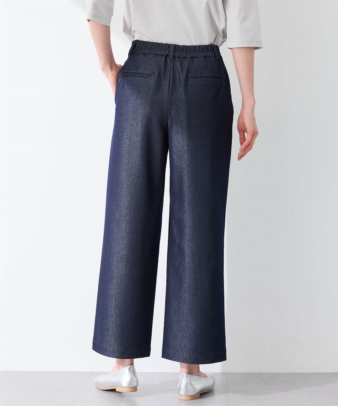 A/C DESIGN BY ALPHA CUBIC デニム風ワイドパンツ_sub_9