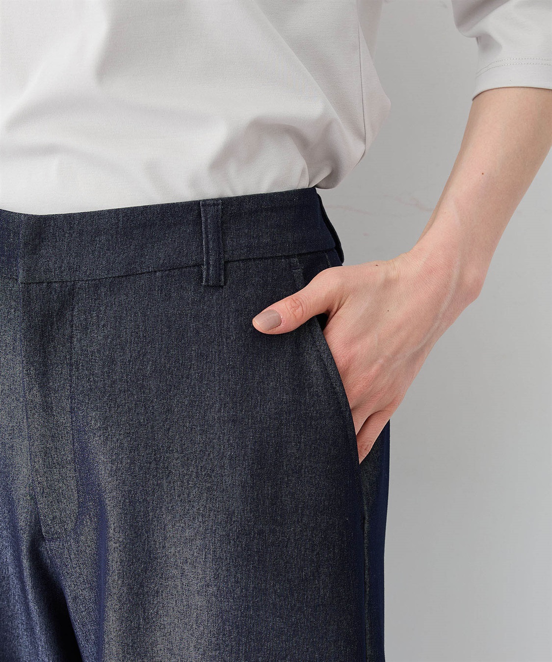 A/C DESIGN BY ALPHA CUBIC デニム風ワイドパンツ_sub_12