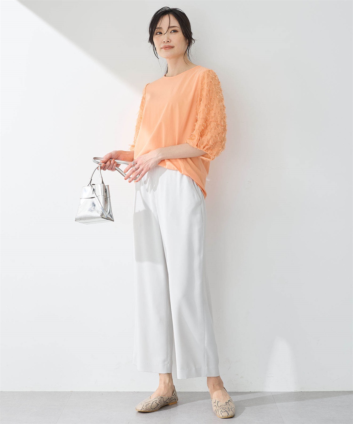 A/C DESIGN BY ALPHA CUBIC ストレッチワイドパンツ【接触冷感・UVカット・後ろウエストゴム】_sub_10