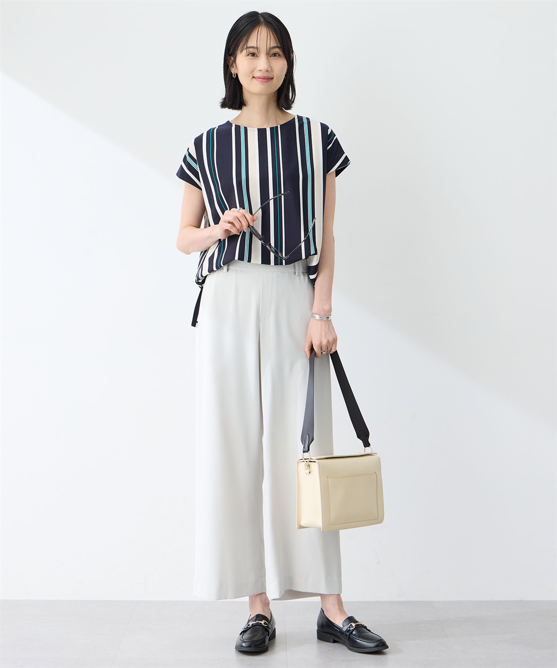 A/C DESIGN BY ALPHA CUBIC ストレッチワイドパンツ【接触冷感・UVカット・後ろウエストゴム】_sub_11