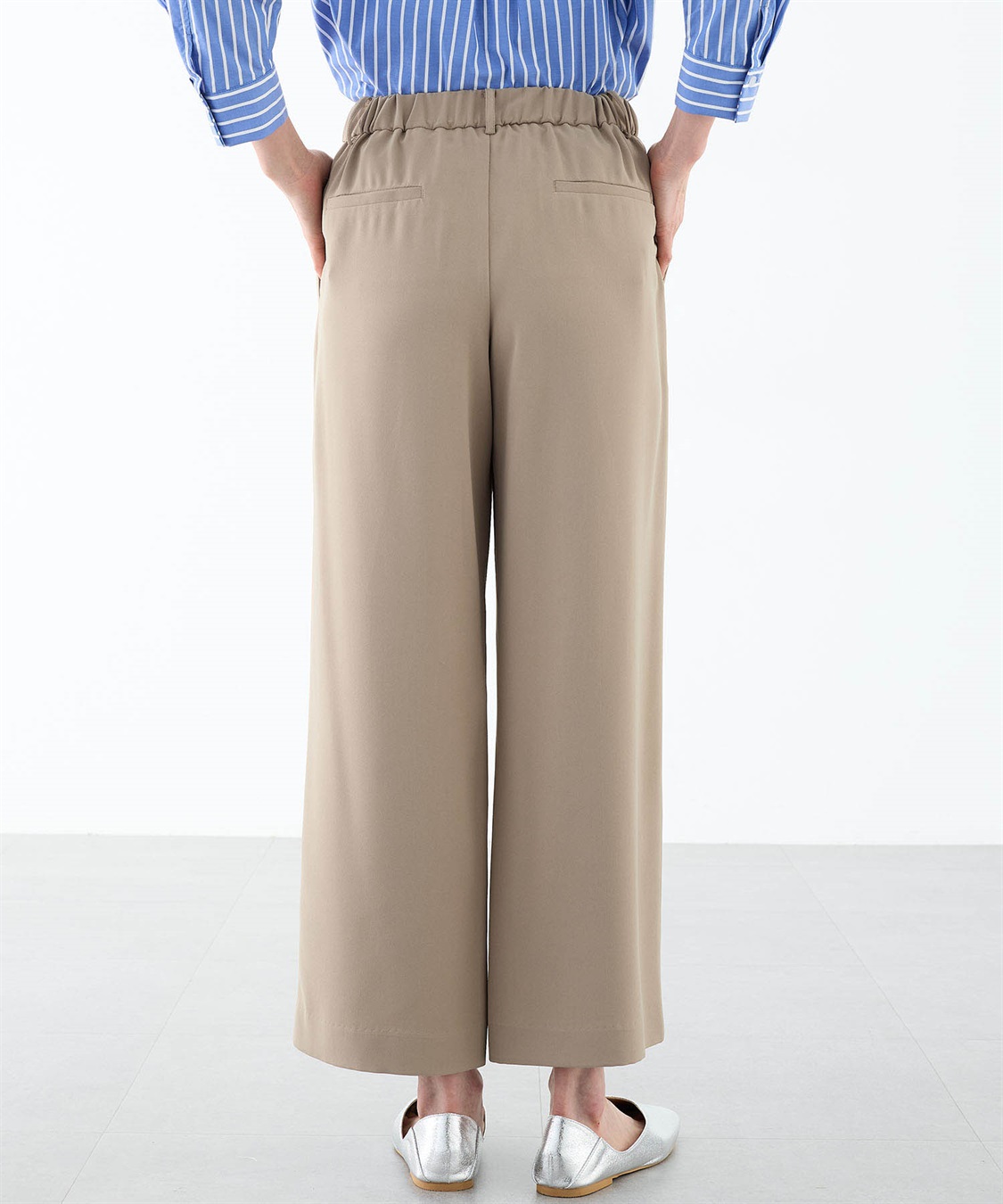 A/C DESIGN BY ALPHA CUBIC ストレッチワイドパンツ【接触冷感・UVカット・後ろウエストゴム】_sub_13