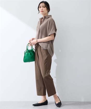 A/C DESIGN BY ALPHA CUBIC 【美モーション】ストレッチナイロンラッシュストレートパンツ【接触冷感・UVカット・撥水・ウエストゴム】_subthumb_3
