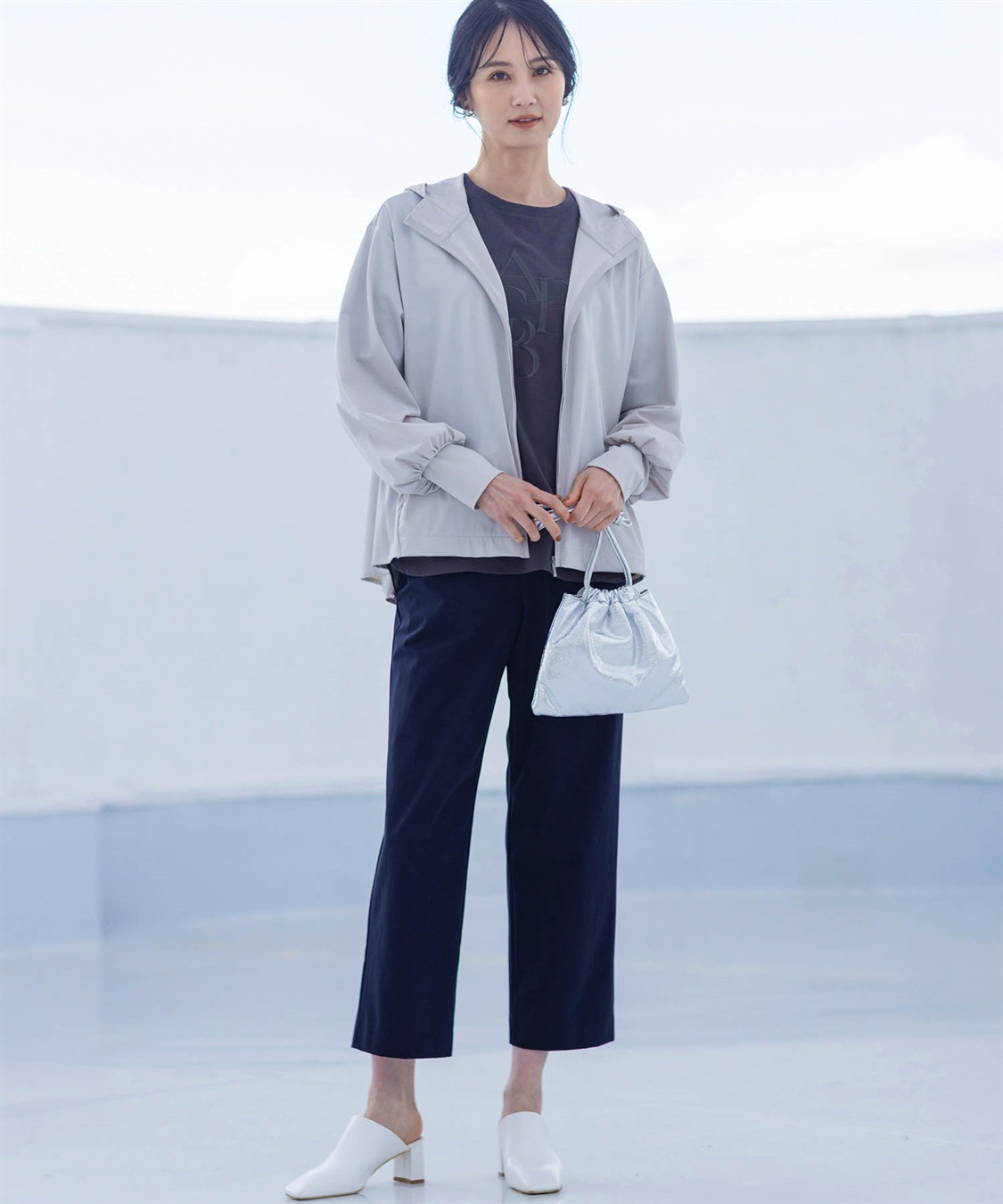 A/C DESIGN BY ALPHA CUBIC 【美モーション】ストレッチナイロンラッシュストレートパンツ【接触冷感・UVカット・撥水・ウエストゴム】_sub_8