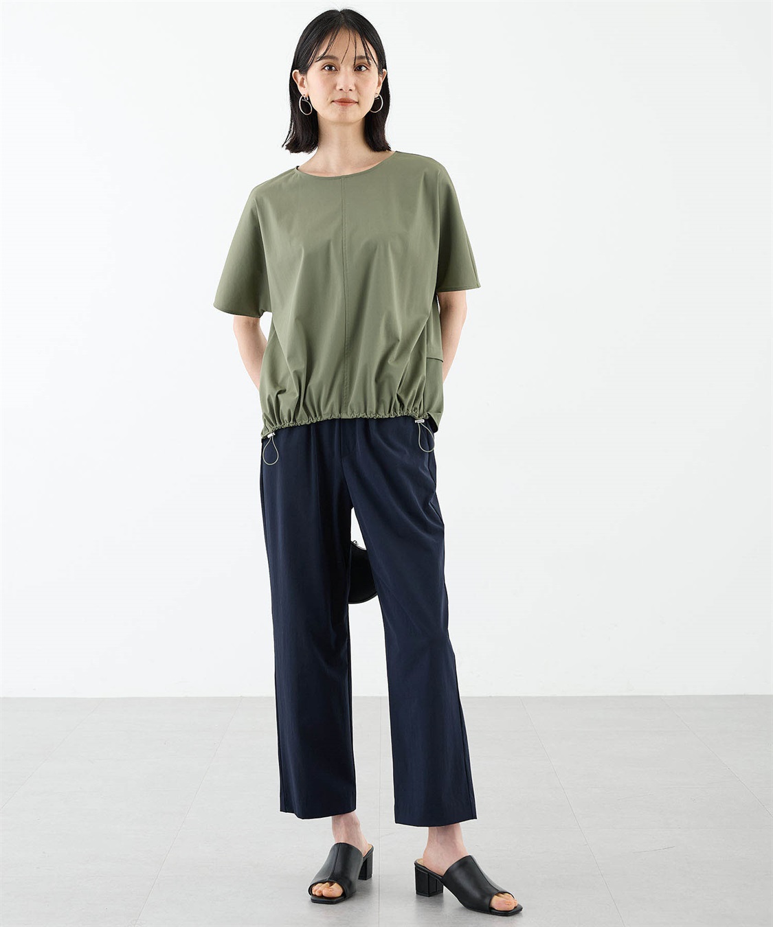 A/C DESIGN BY ALPHA CUBIC 【美モーション】ストレッチナイロンラッシュストレートパンツ【接触冷感・UVカット・撥水・ウエストゴム】_sub_9