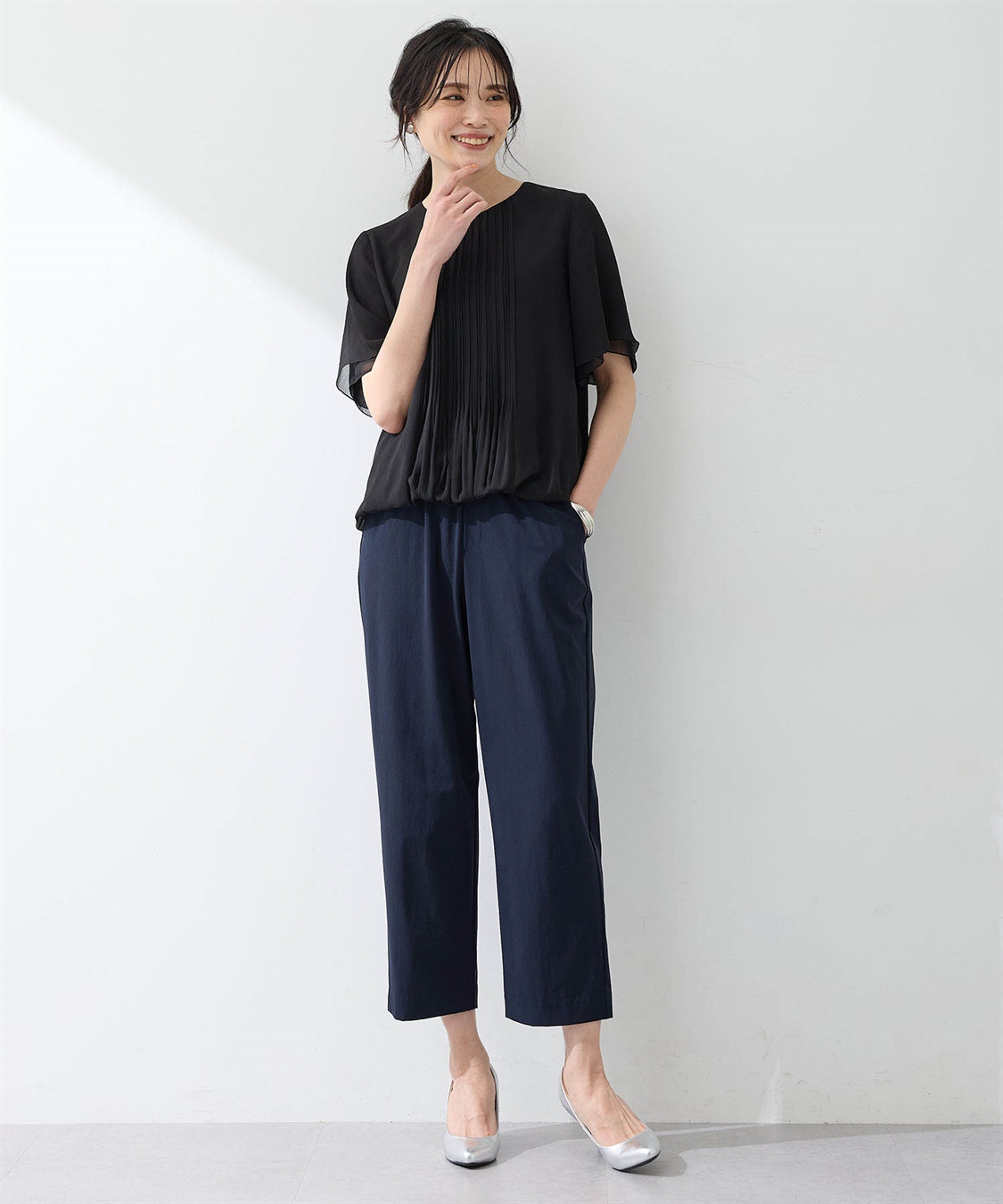 A/C DESIGN BY ALPHA CUBIC 【美モーション】ストレッチナイロンラッシュストレートパンツ【接触冷感・UVカット・撥水・ウエストゴム】_sub_10