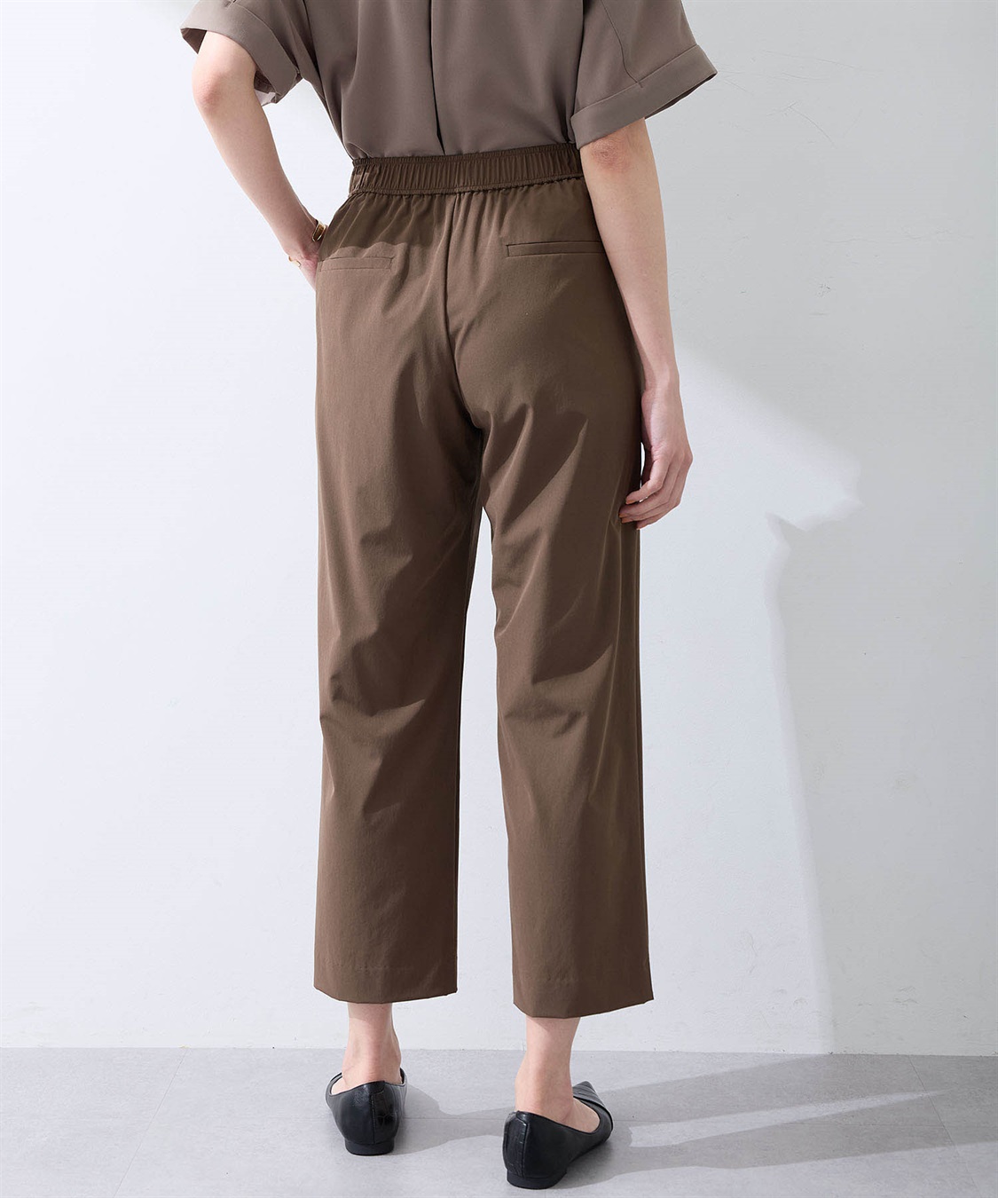 A/C DESIGN BY ALPHA CUBIC 【美モーション】ストレッチナイロンラッシュストレートパンツ【接触冷感・UVカット・撥水・ウエストゴム】_sub_12