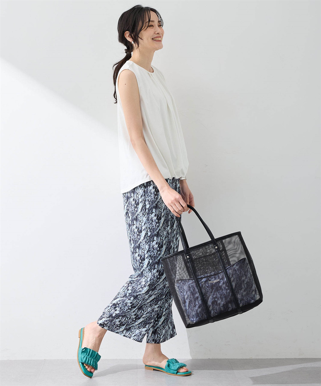 A/C DESIGN BY ALPHA CUBIC 【アルコラージュ】幾何プリントイージーパンツ【ウエスト後ろゴム】_sub_6