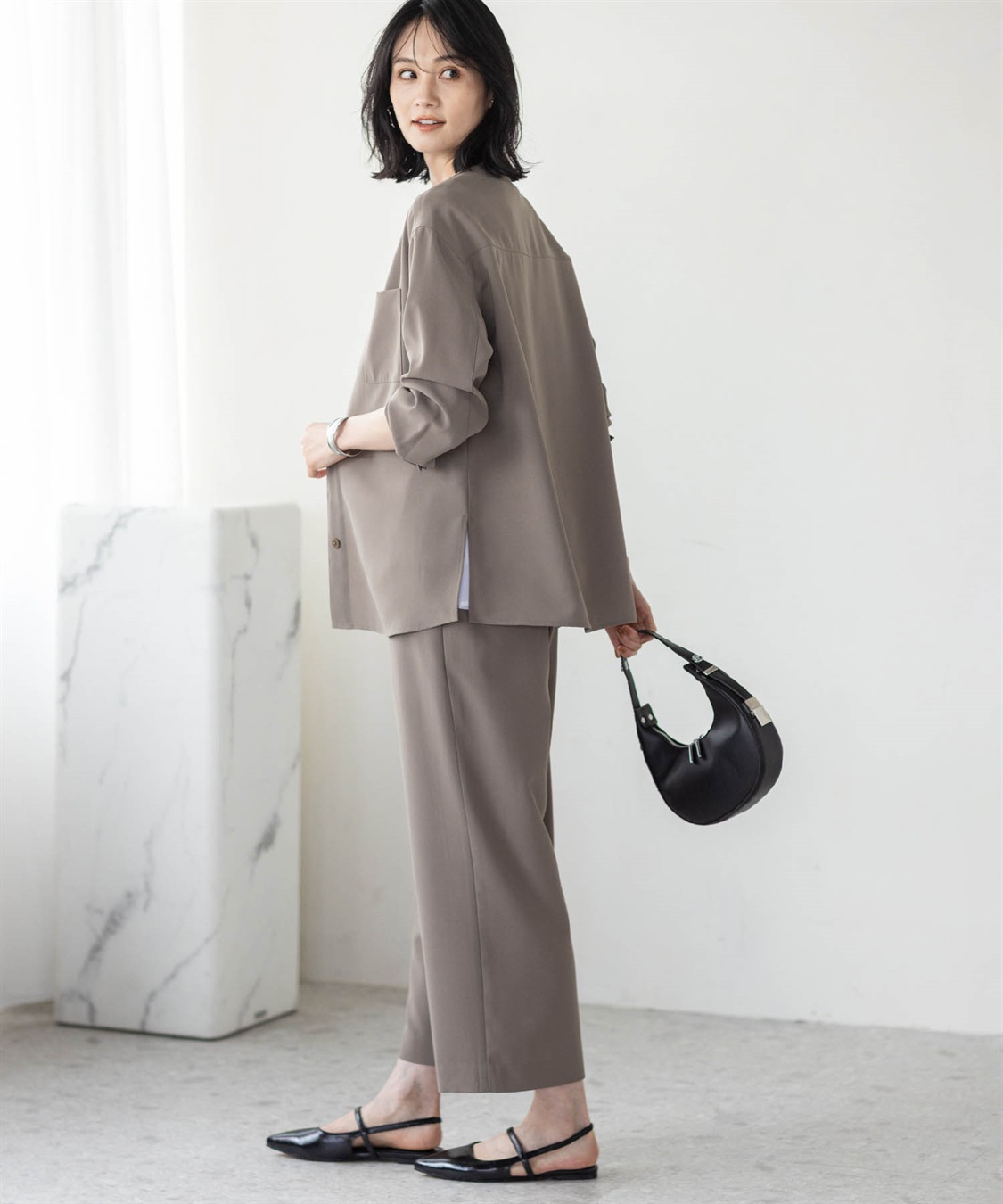 A/C DESIGN BY ALPHA CUBIC 【美モーション】トリニータストレッチワイドパンツ【接触冷感・UVカット】_sub_8