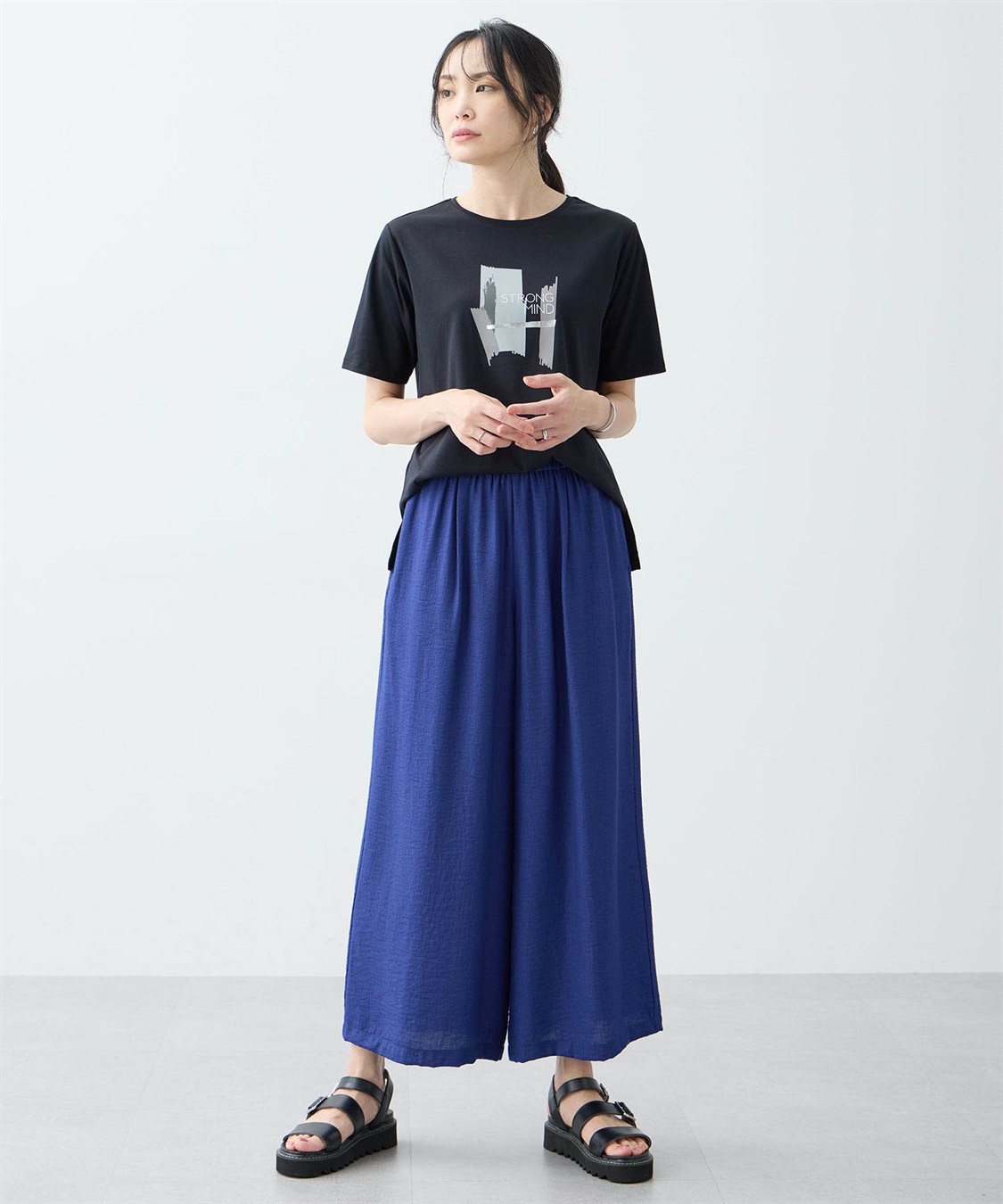 A/C DESIGN BY ALPHA CUBIC リラックスワイドパンツ【接触冷感・ウエストゴム】_sub_11