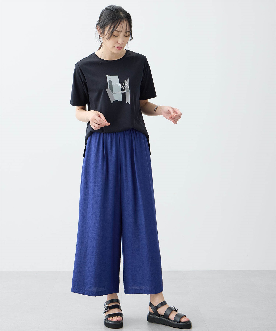 A/C DESIGN BY ALPHA CUBIC リラックスワイドパンツ【接触冷感・ウエストゴム】_sub_12