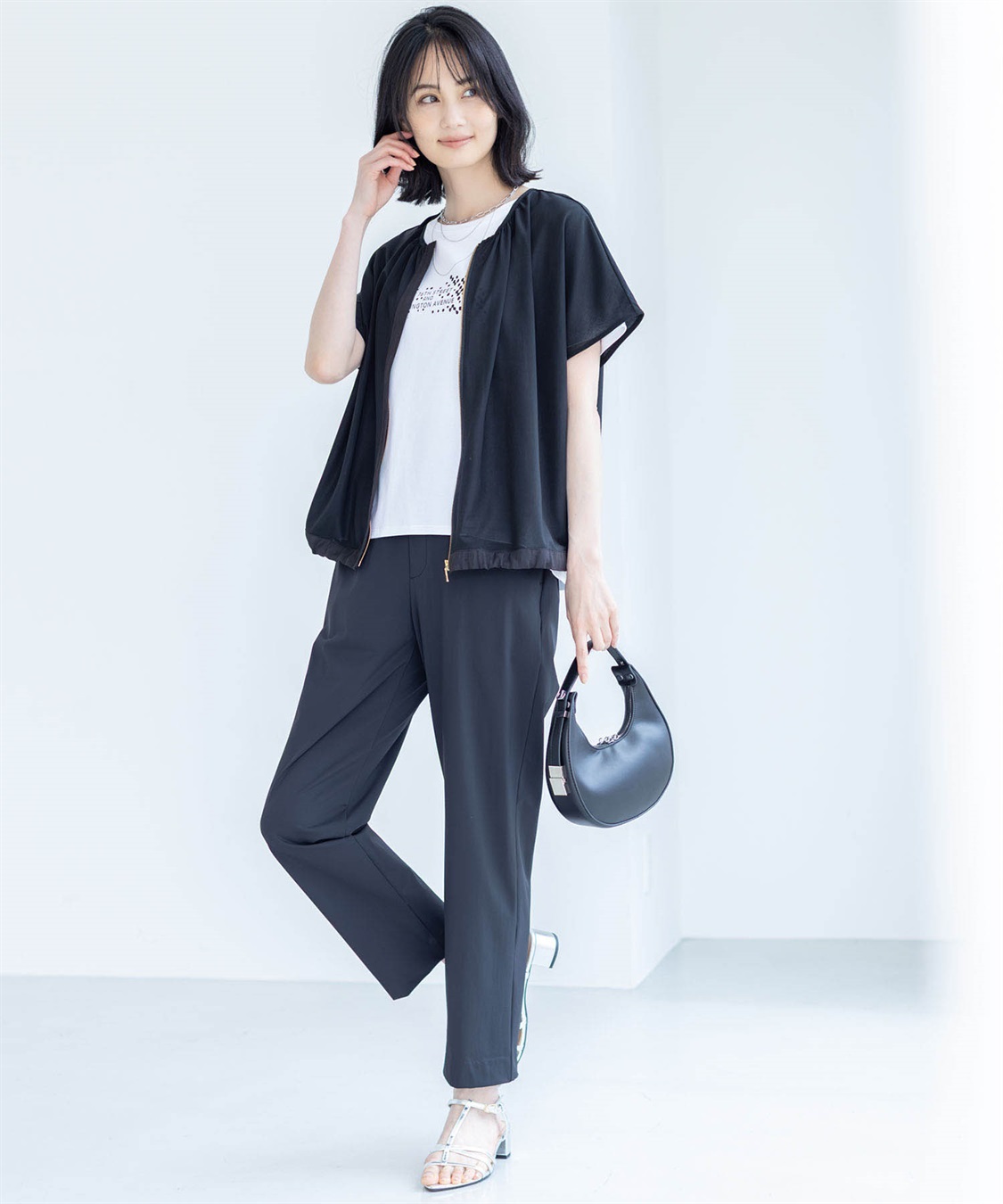 A/C DESIGN BY ALPHA CUBIC 【美モーションCOOL】クールストレートパンツ【接触冷感・UVカット・洗える】_sub_3