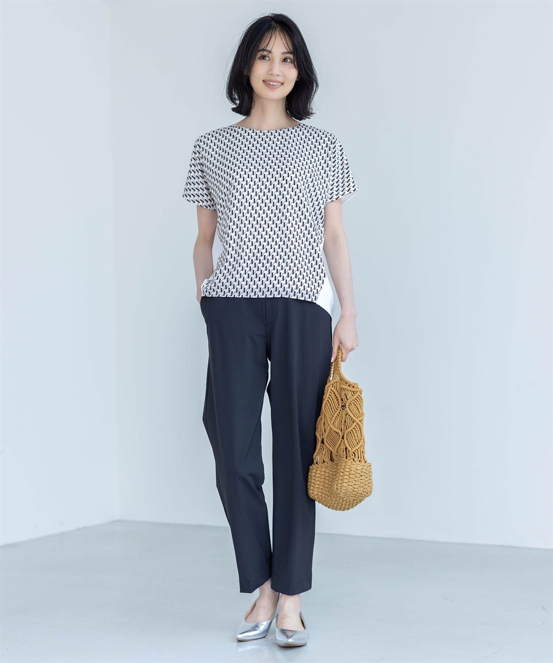 A/C DESIGN BY ALPHA CUBIC 【美モーションCOOL】クールストレートパンツ【接触冷感・UVカット・洗える】_sub_4