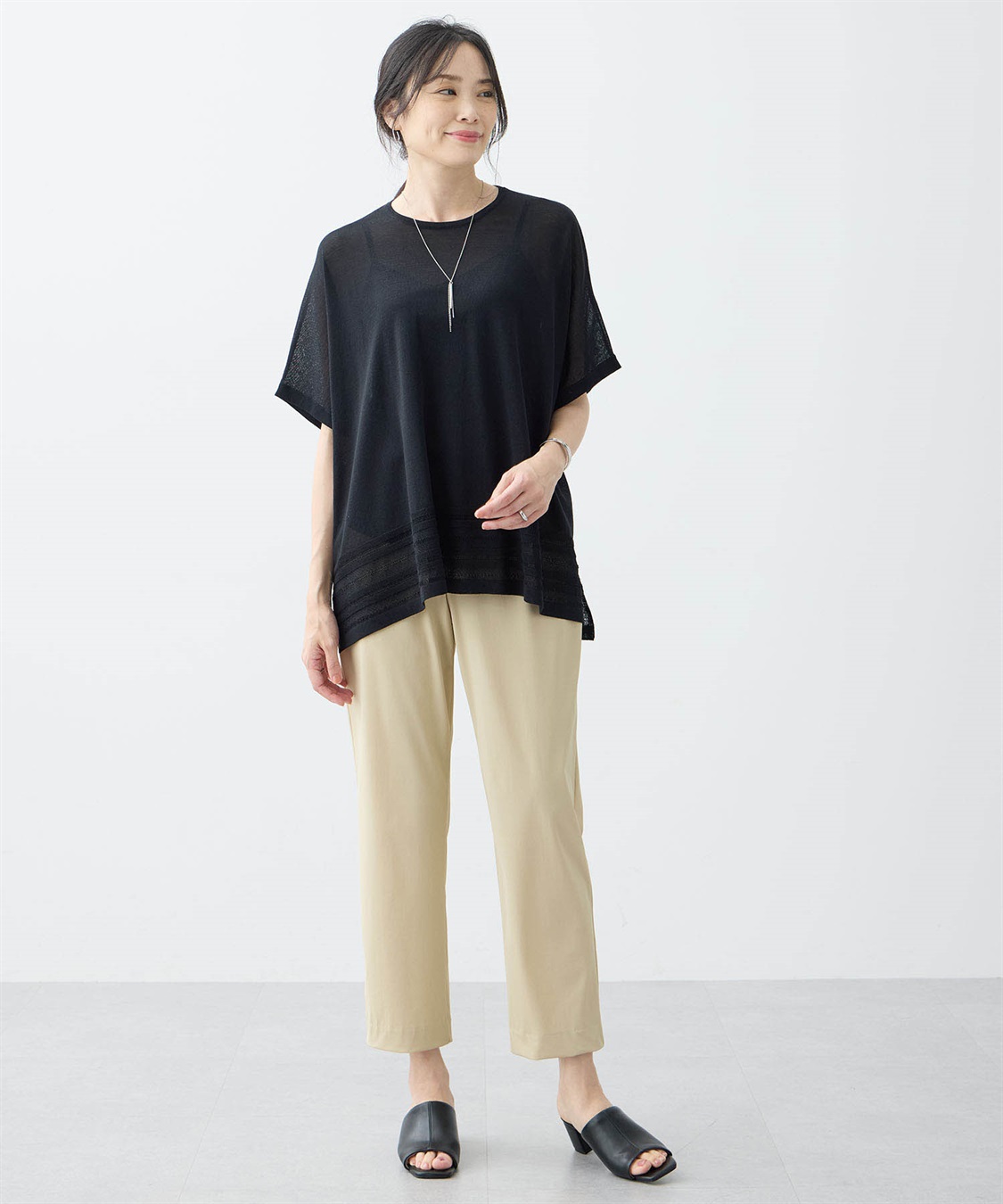 A/C DESIGN BY ALPHA CUBIC 【美モーションCOOL】クールストレートパンツ【接触冷感・UVカット・洗える】_sub_10