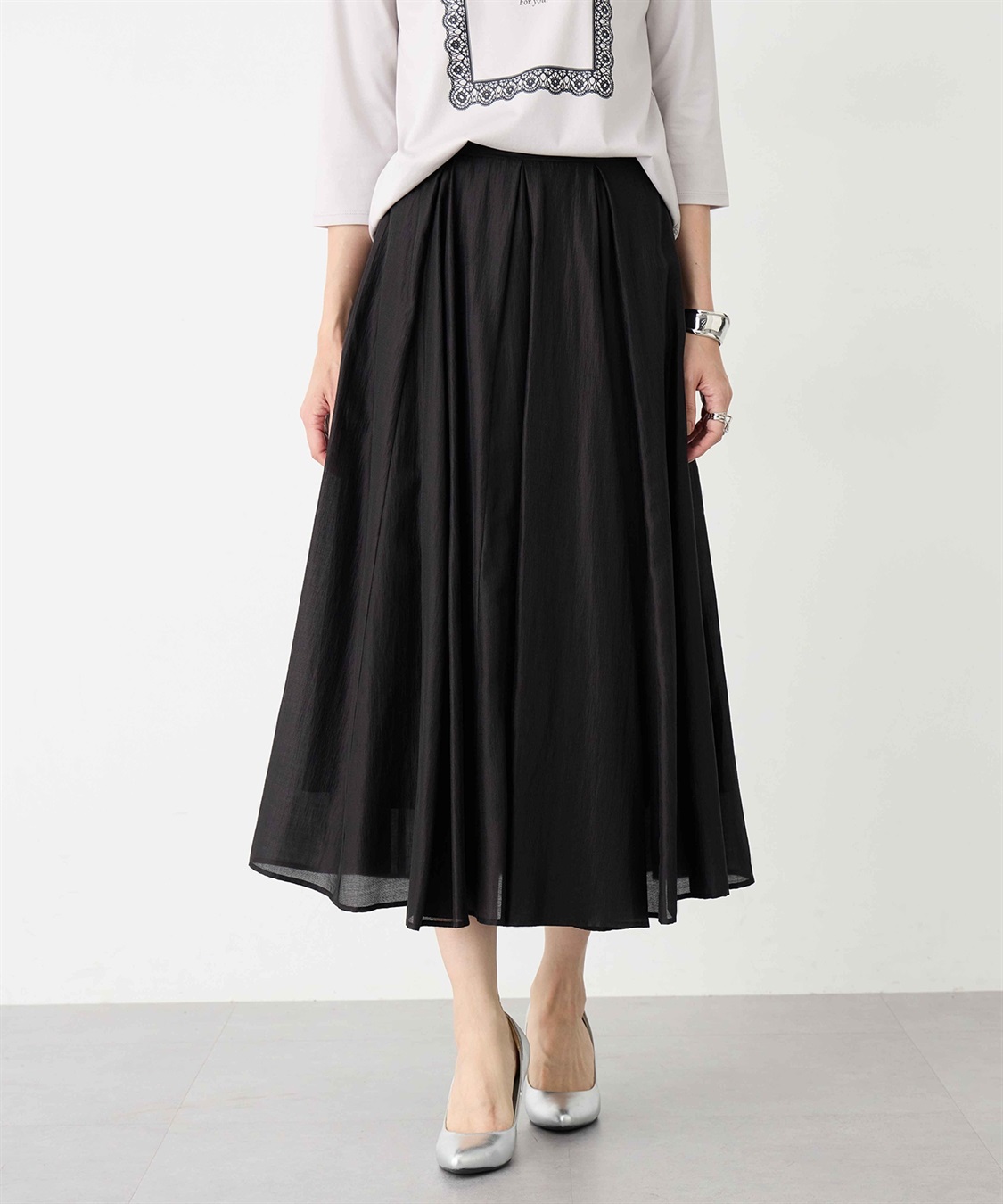 A/C DESIGN BY ALPHA CUBIC フレアスカート_sub_5