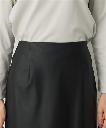 A/C DESIGN BY ALPHA CUBIC フェイクレザーロングスカート_subthumb_5