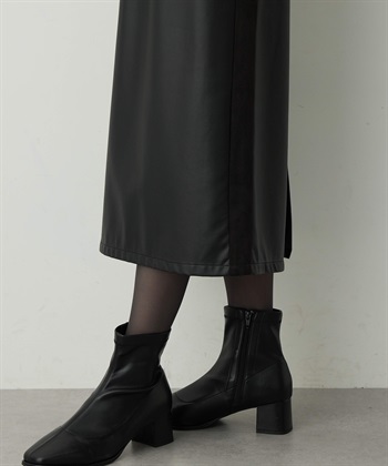 A/C DESIGN BY ALPHA CUBIC フェイクレザーロングスカート_subthumb_8