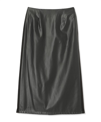 A/C DESIGN BY ALPHA CUBIC フェイクレザーロングスカート_subthumb_9