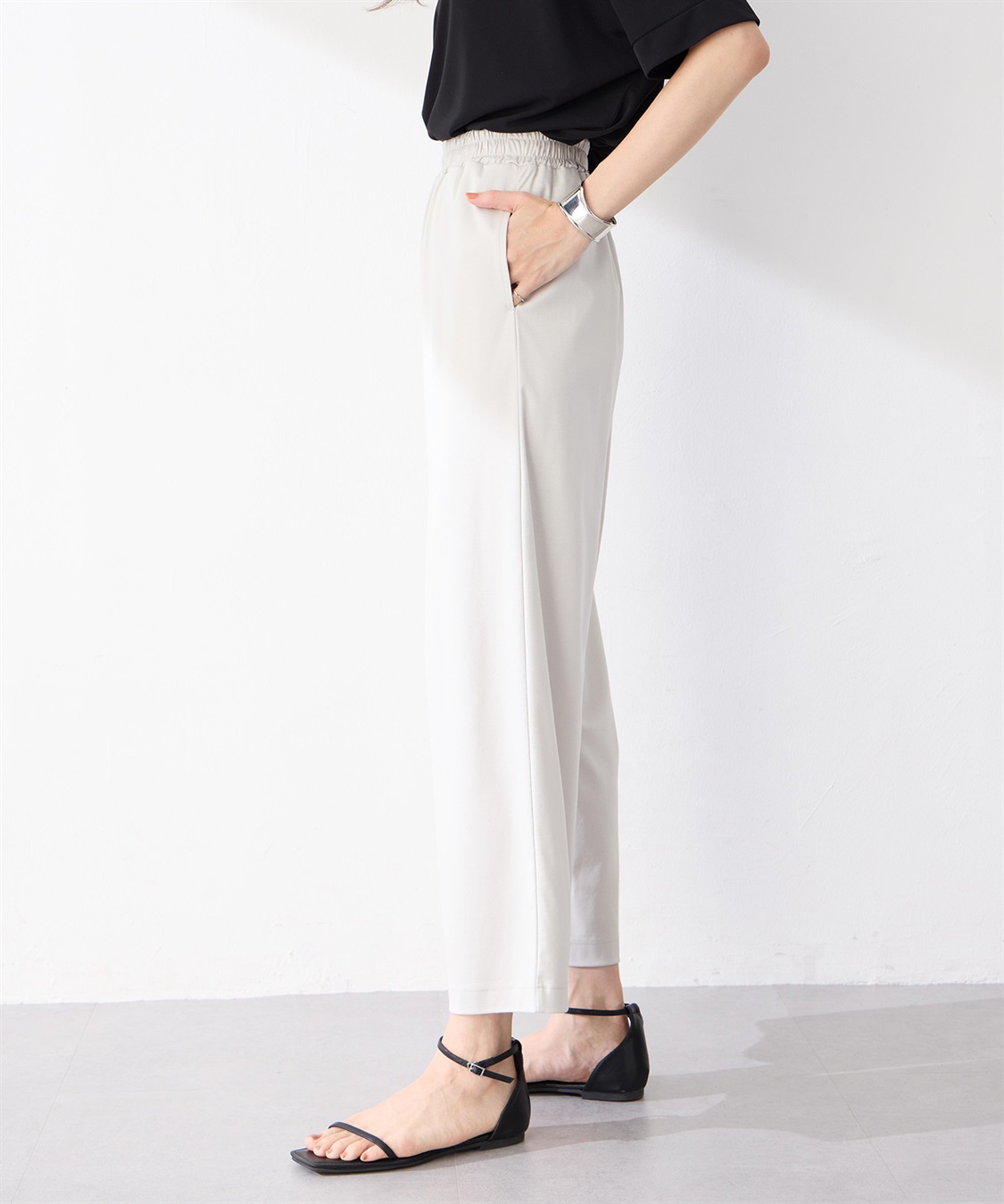 A/C DESIGN BY ALPHA CUBIC ワイドストレートパンツ【接触冷感・UVカット】_sub_3