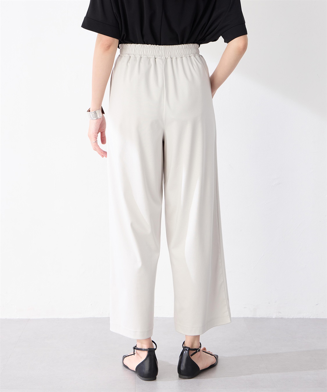 A/C DESIGN BY ALPHA CUBIC ワイドストレートパンツ【接触冷感・UVカット】_sub_4