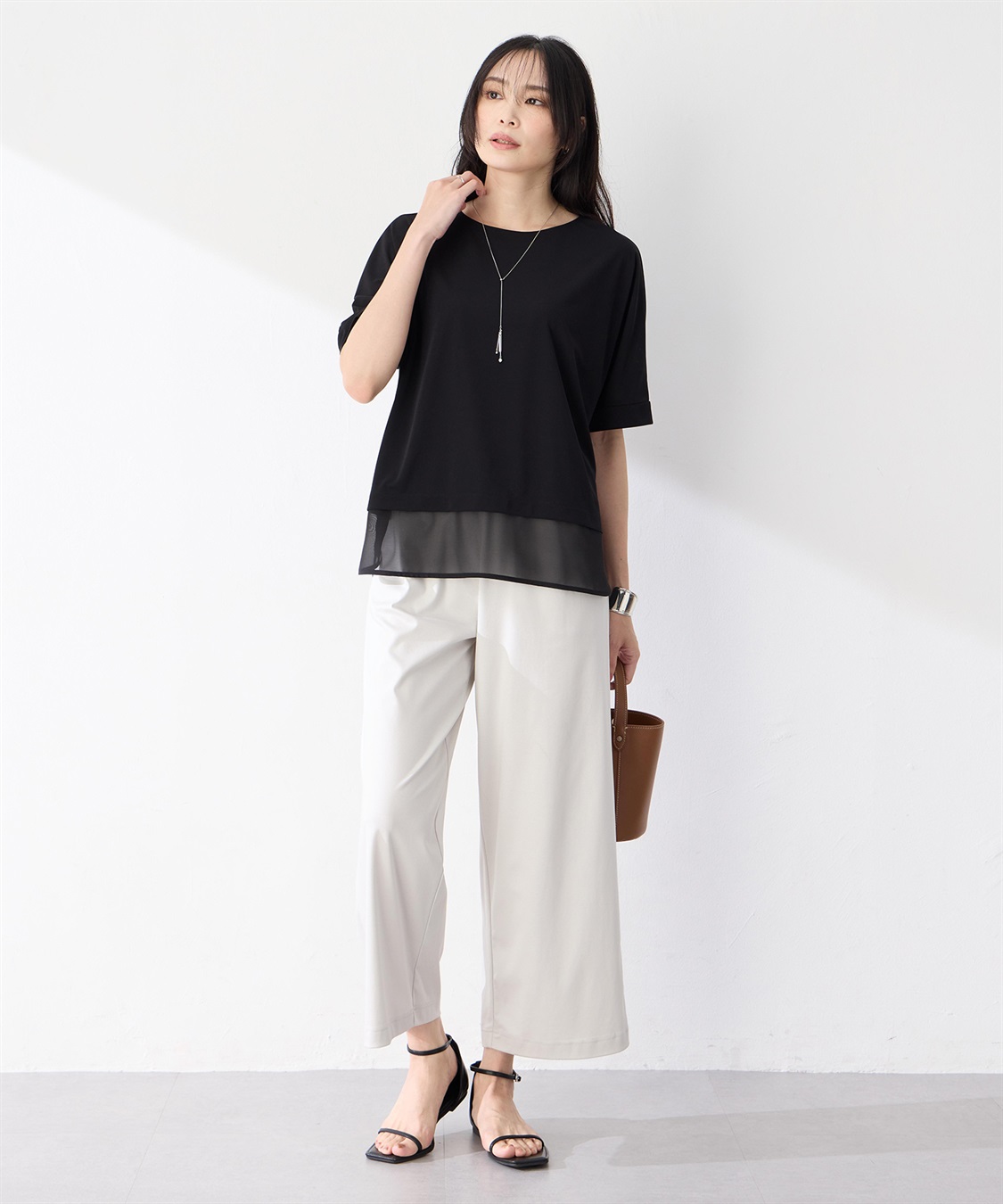 A/C DESIGN BY ALPHA CUBIC ワイドストレートパンツ【接触冷感・UVカット】_sub_6