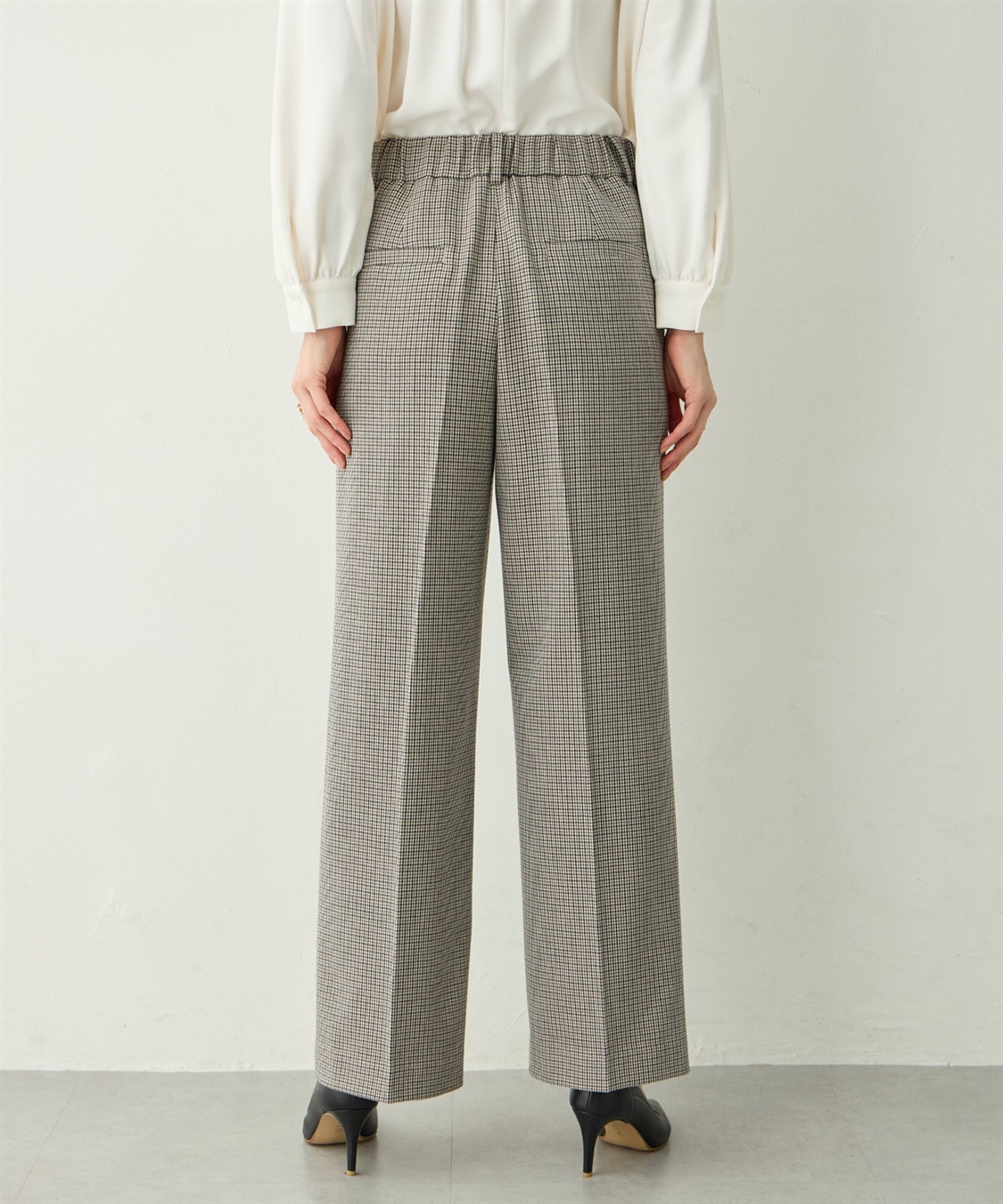 A/C DESIGN BY ALPHA CUBIC ローズ加工セミワインドパンツ_sub_3