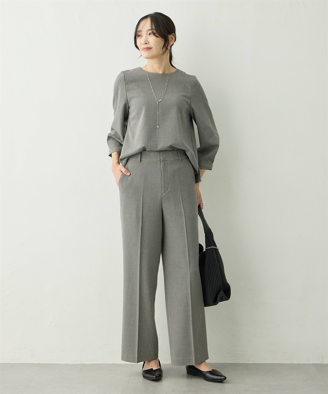 A/C DESIGN BY ALPHA CUBIC ローズ加工セミワインドパンツ_sub_6