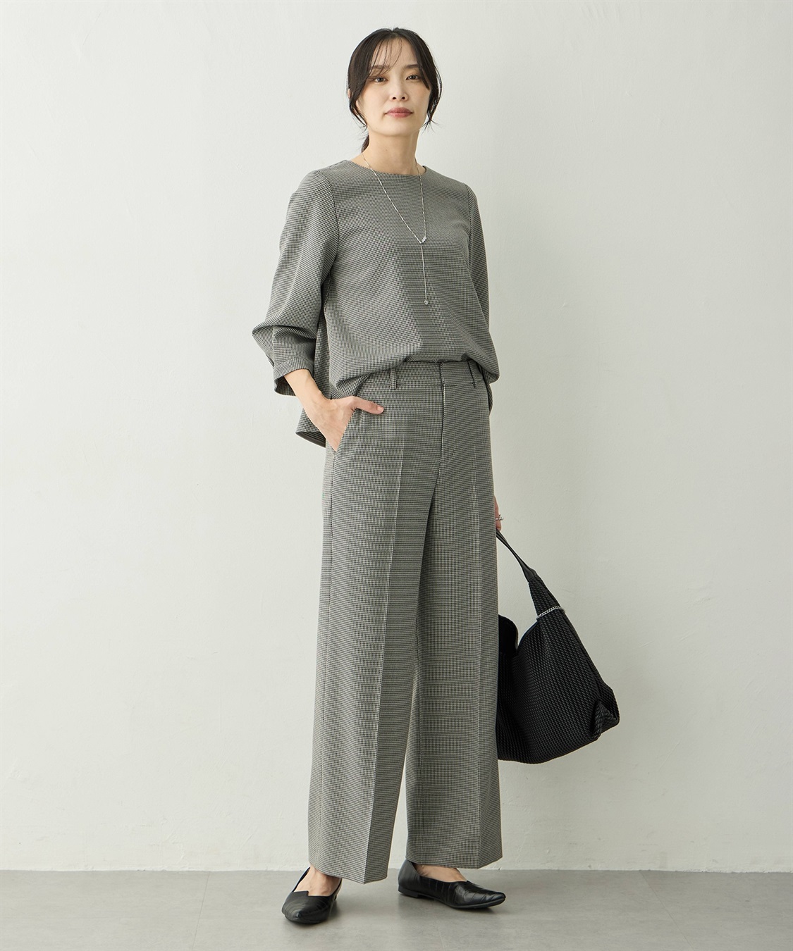 A/C DESIGN BY ALPHA CUBIC ローズ加工セミワインドパンツ_sub_7