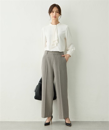 A/C DESIGN BY ALPHA CUBIC ローズ加工セミワインドパンツ_subthumb_9