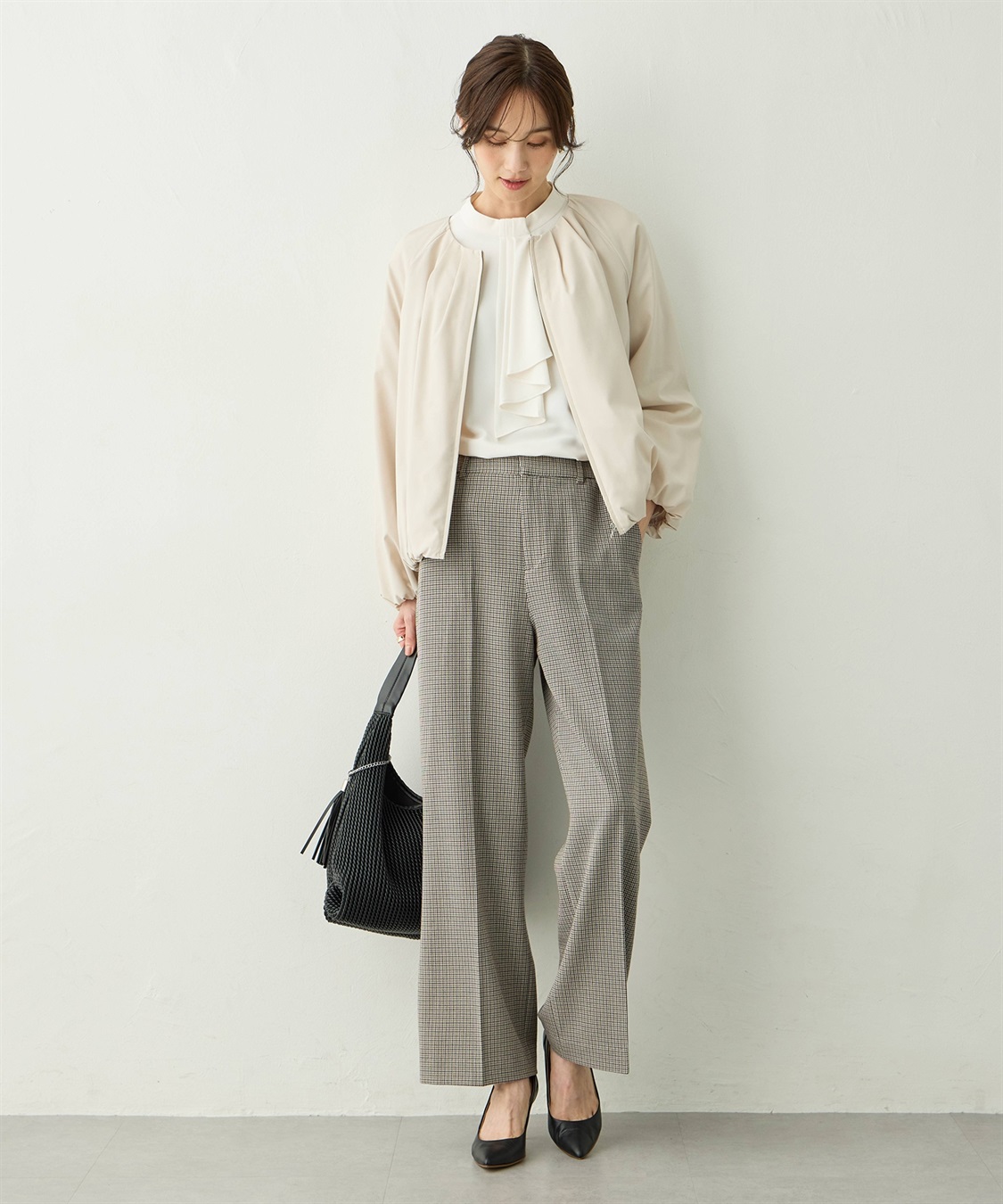 A/C DESIGN BY ALPHA CUBIC ローズ加工セミワインドパンツ_sub_11