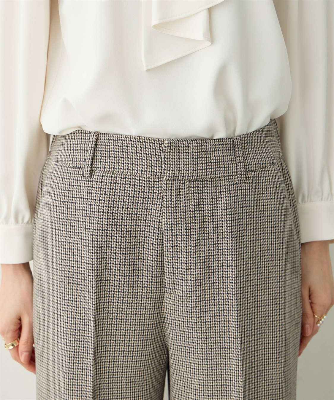 A/C DESIGN BY ALPHA CUBIC ローズ加工セミワインドパンツ_sub_14