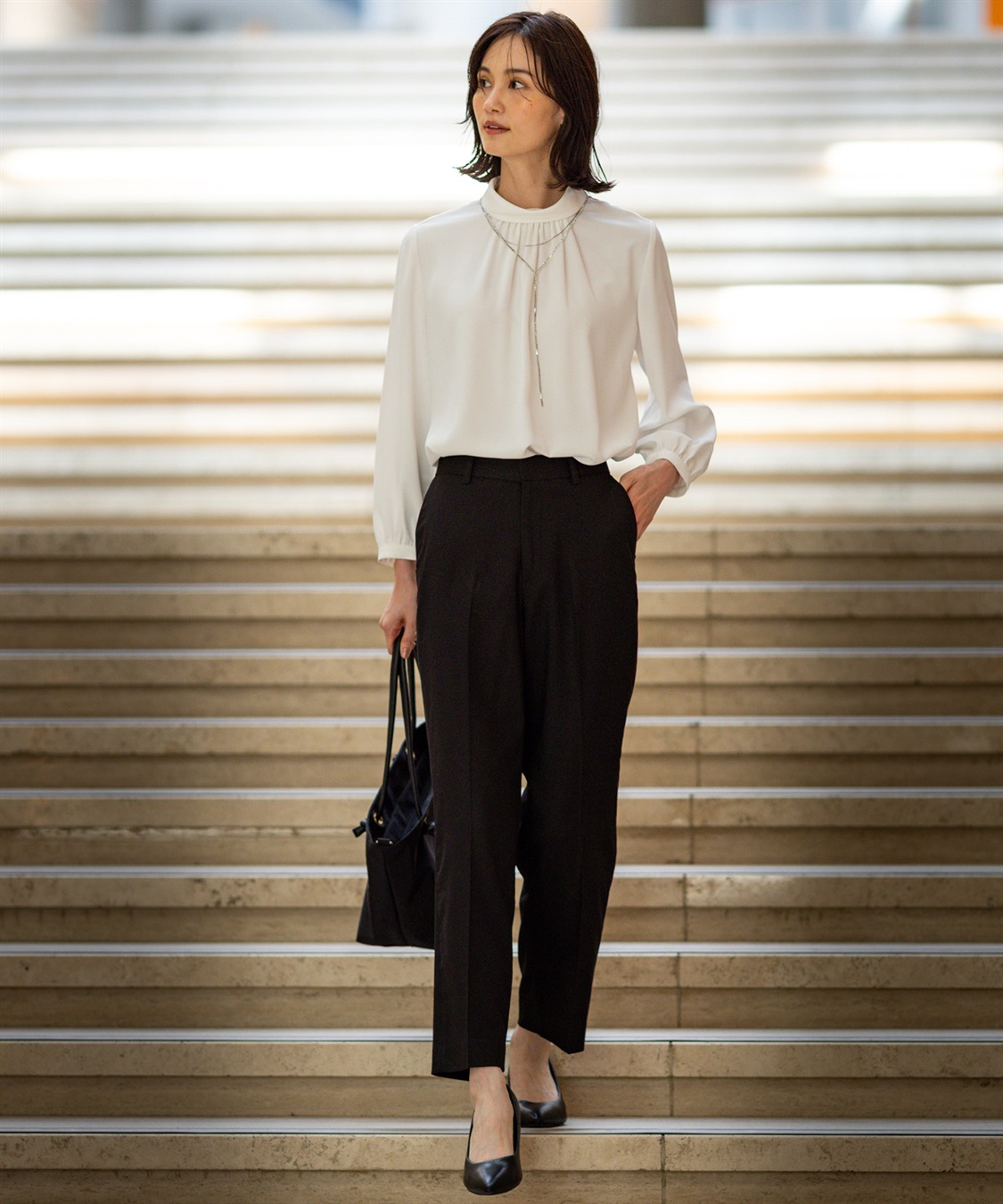 A/C DESIGN BY ALPHA CUBIC 【美モーション】テーパードパンツ_sub_8