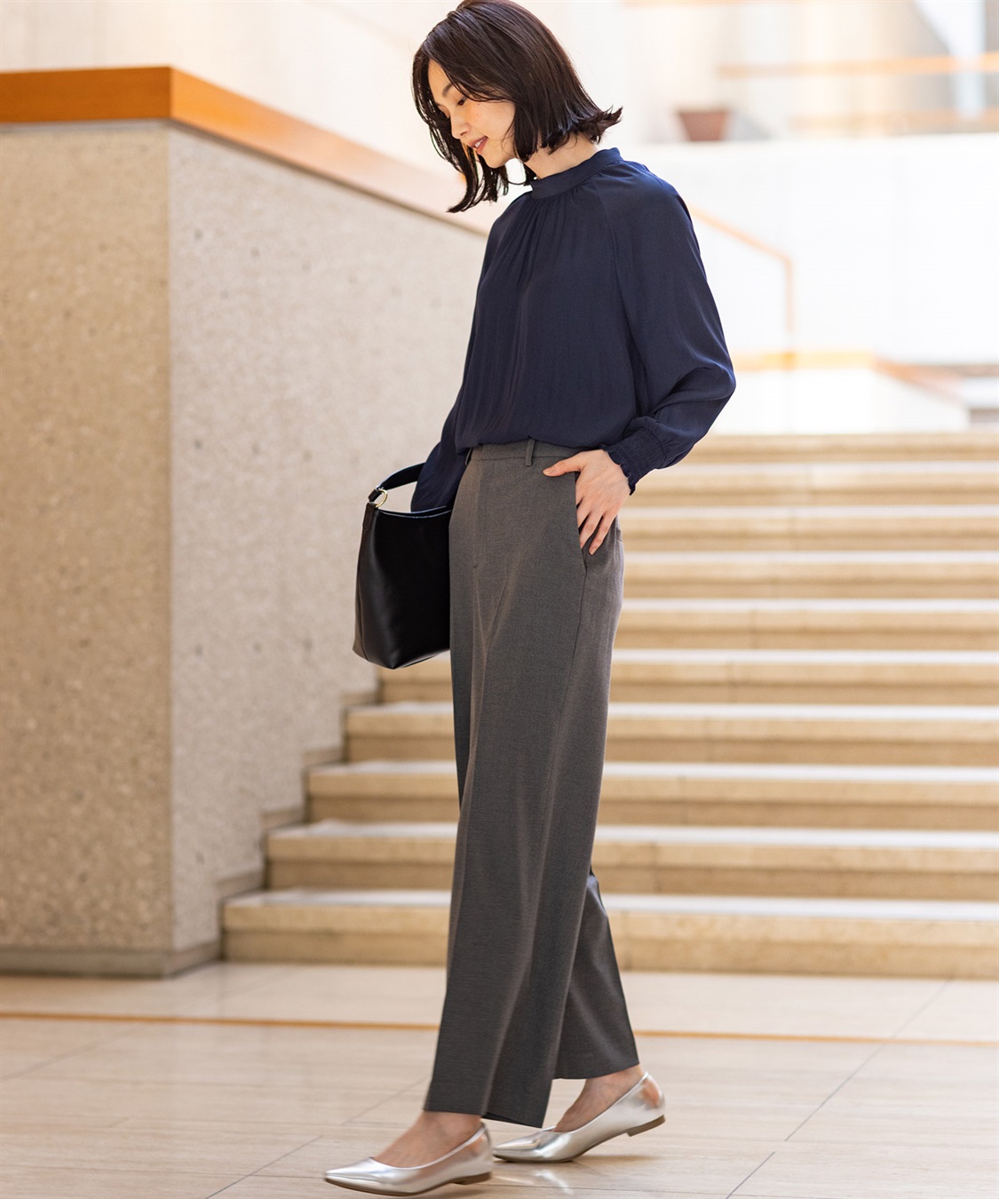 A/C DESIGN BY ALPHA CUBIC 【美モーション】ワイドパンツ_sub_9