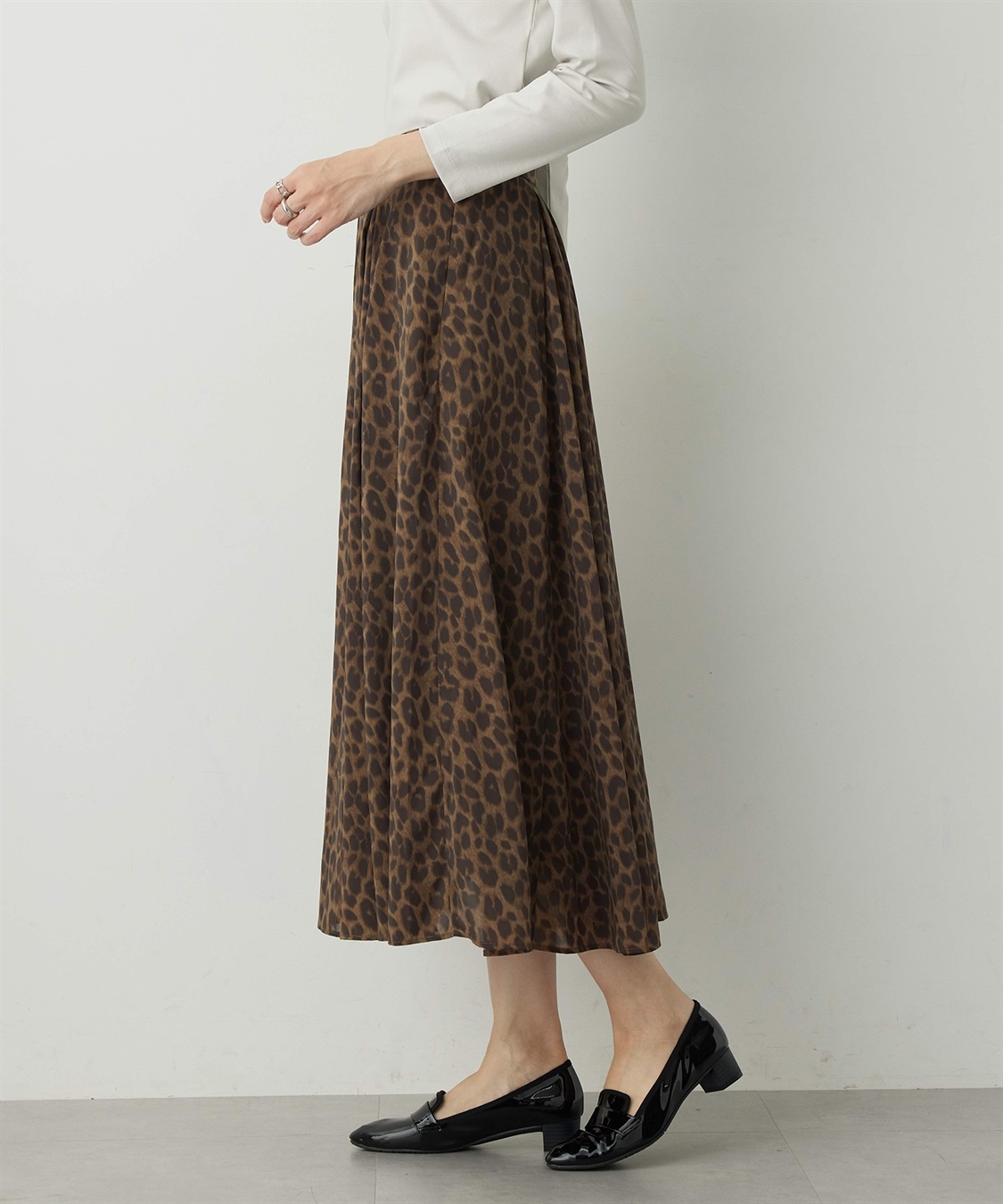 A/C DESIGN BY ALPHA CUBIC レオパードプリントスカート_sub_2