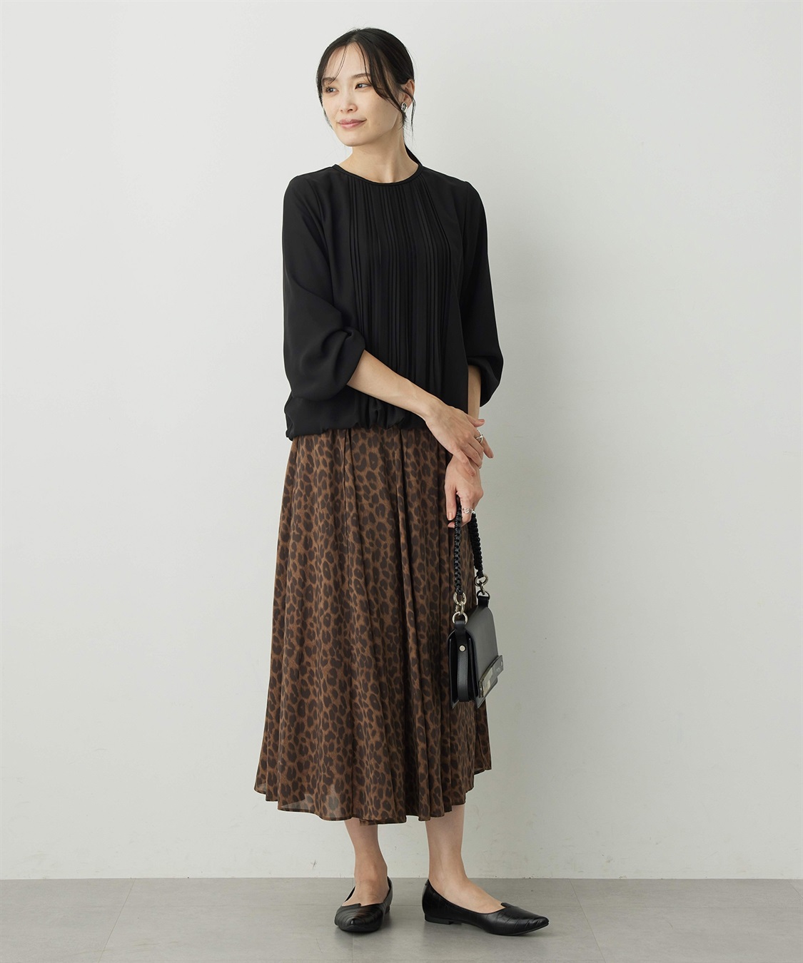 A/C DESIGN BY ALPHA CUBIC レオパードプリントスカート_sub_7