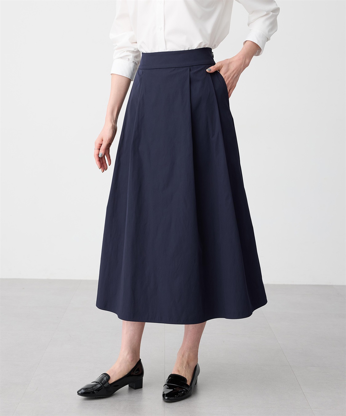 A/C DESIGN BY ALPHA CUBIC タックフレアスカート_sub_5
