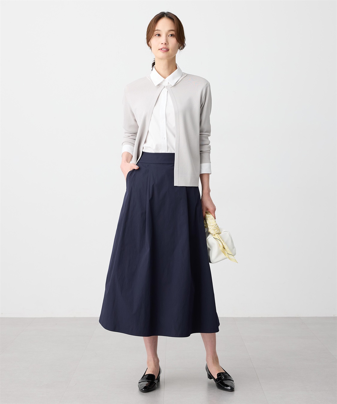 A/C DESIGN BY ALPHA CUBIC タックフレアスカート_sub_7