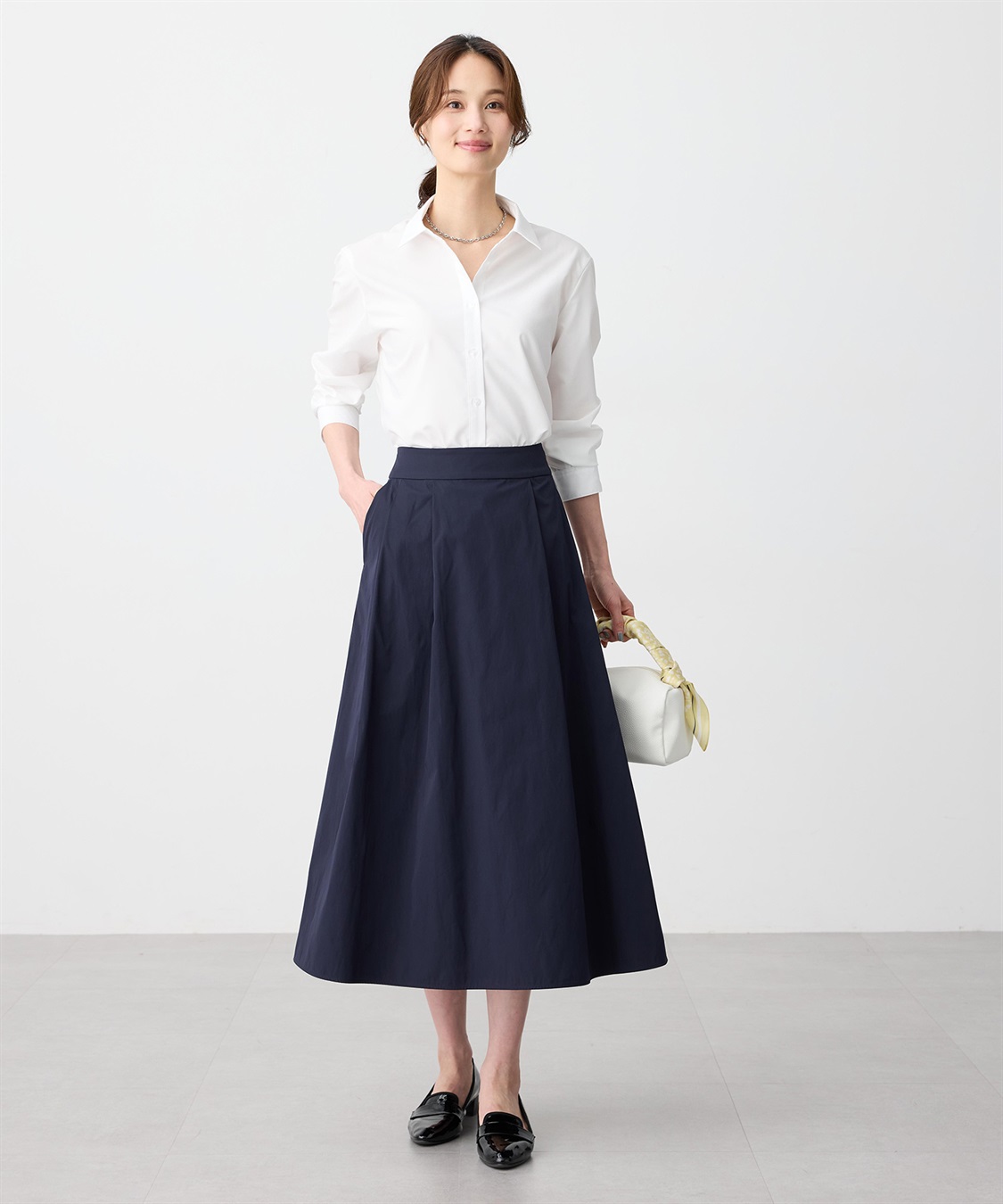 A/C DESIGN BY ALPHA CUBIC タックフレアスカート_sub_8