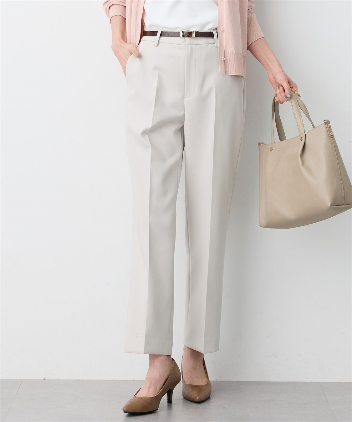 A/C DESIGN BY ALPHA CUBIC ストレッチ テーパードパンツ_sub_1