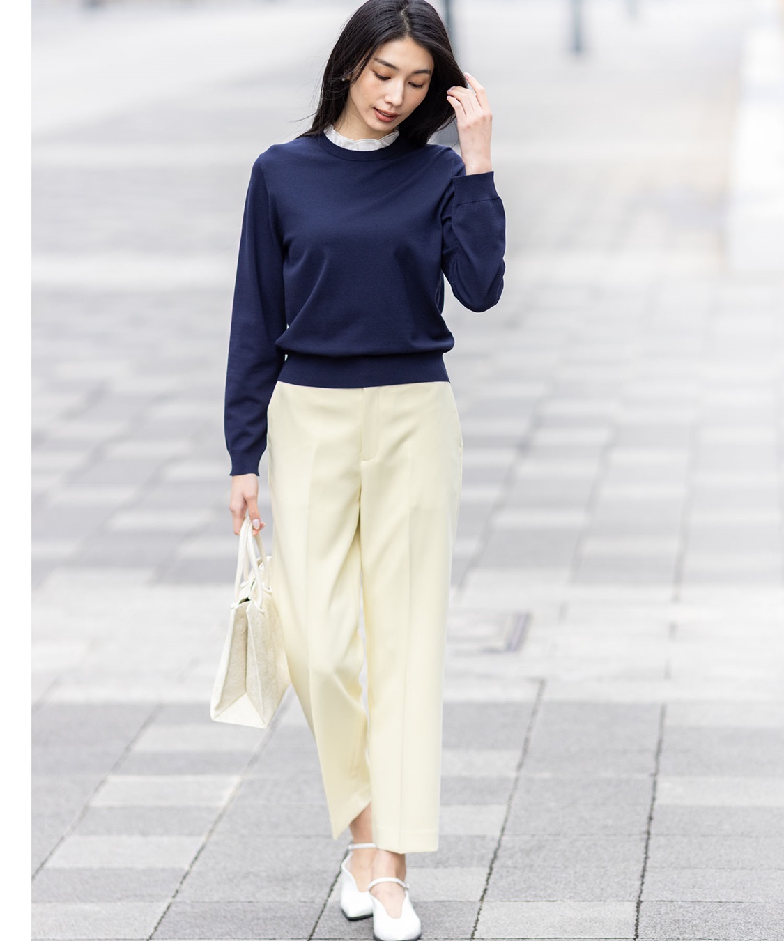 A/C DESIGN BY ALPHA CUBIC ストレッチ テーパードパンツ_sub_6