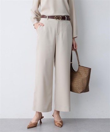 A/C DESIGN BY ALPHA CUBIC ストレッチジョーゼットストレートパンツ【接触冷感・UVカット・吸水速乾・セットアップ対応】_subthumb_2